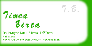 timea birta business card